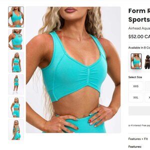 BuffBunny Form Reversible Seamless Sports Bra-Airhead Aqua